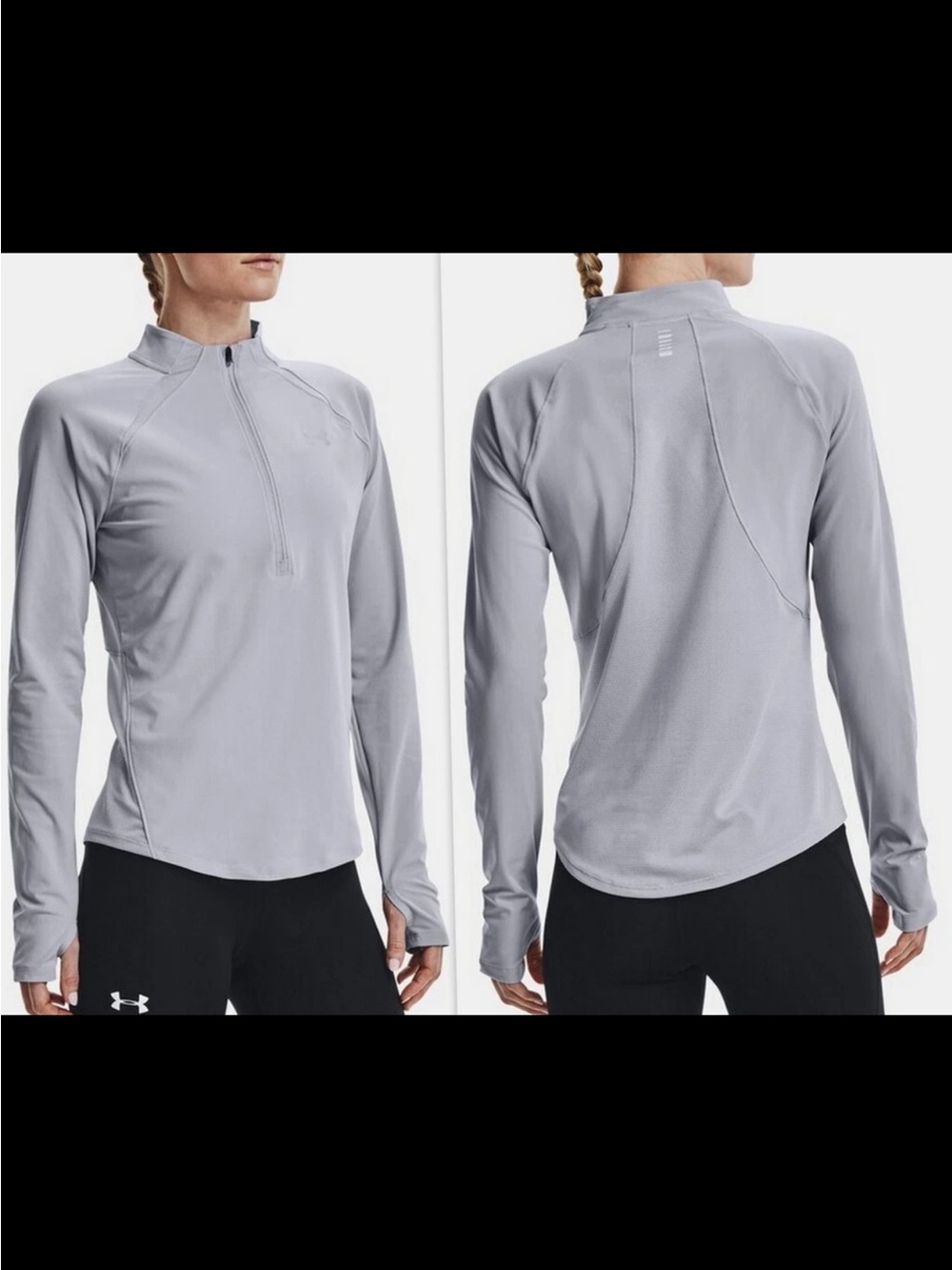 UNDER ARMOUR RUN HeatGear Women's UA Mileage- 1/2 zip, Size XL